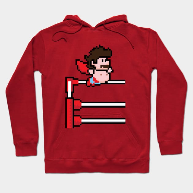 8Bit Nacho Libre Hoodie by L. Marco Miranda